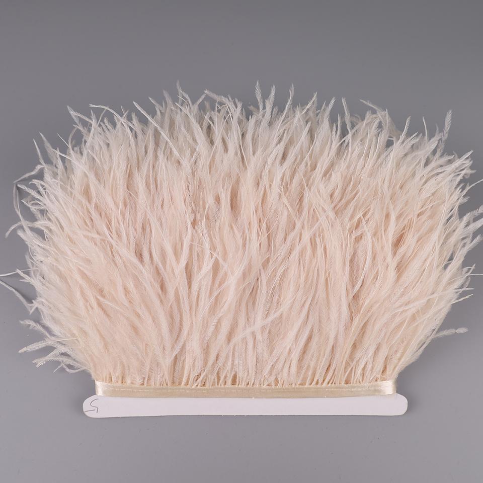 2М Страусиные перья на ленте для рукоделия шитья в платье декоративные перья на тесьме бахрома для одежды
