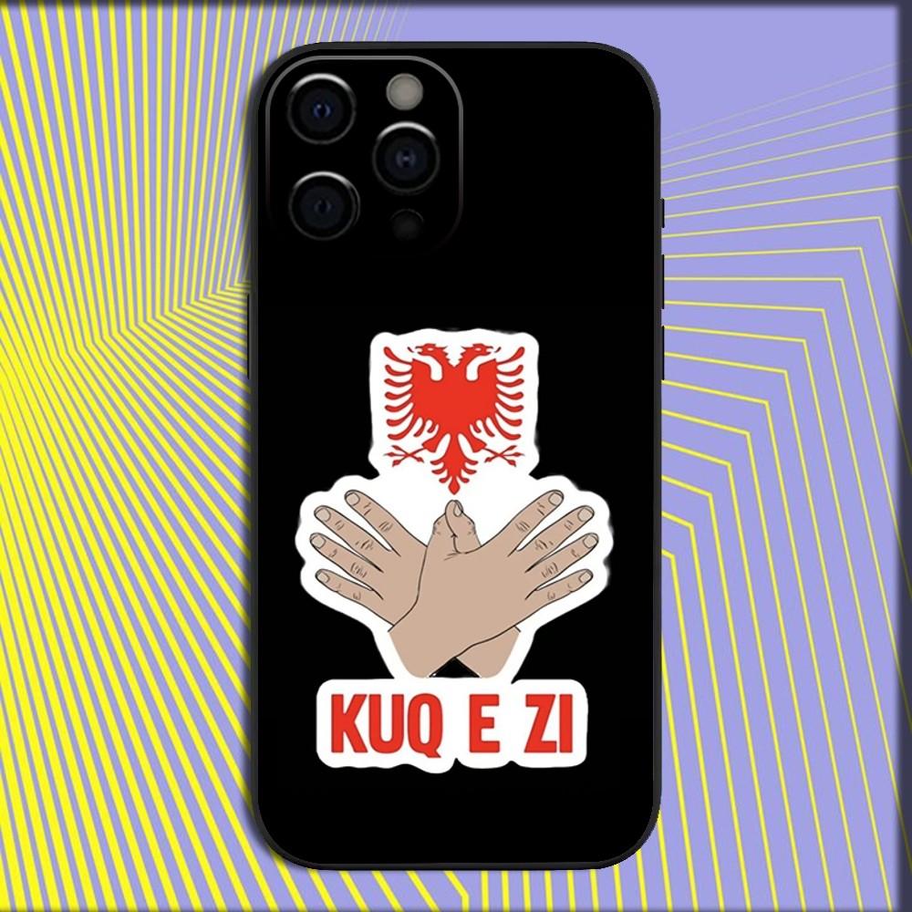 Смешной чехол для телефона с флагом Албании для iPhone 17 16 15 14 13 12 11 Pro Max Mini SE 7 8 Plus 17E Air Ударопрочный мягкий чехол