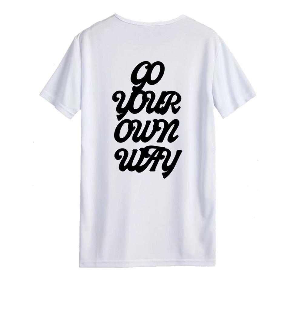 Unisex T-shirt - Go Your Own Way - Original Summer Apparel Student Gift Couple