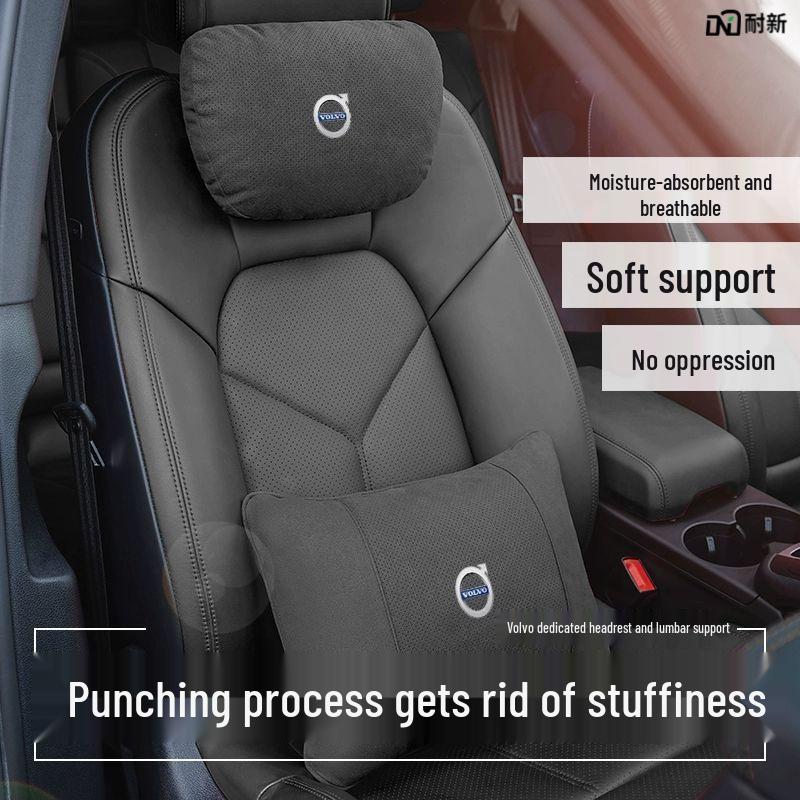 Volvo Headrest & Neck Pillow: XC60/S60/S90/XC90/XC40 Lumbar Support Cushion