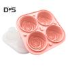 Форма для льда Rose Ice Cube Mold из пищевого силикона для коктейлей Whiskey BPA Free Ice Cube Maker
