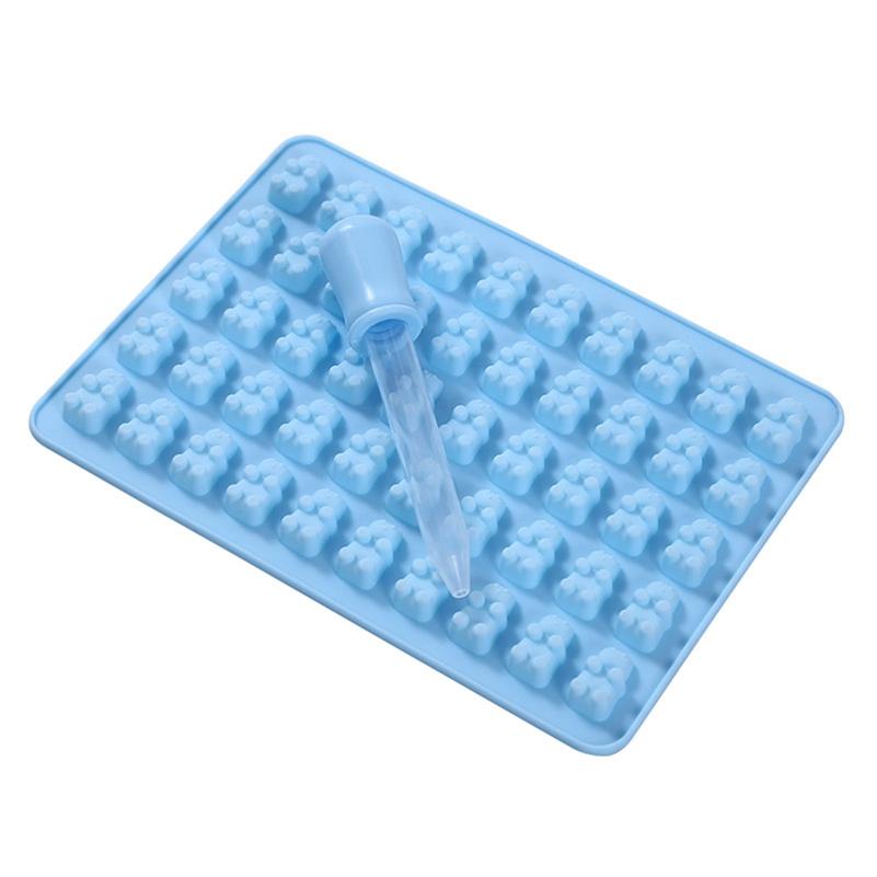 50 Gummy Maker Cavity Bear Mold  Silicone Chocolate Candy Ice Tray AVE