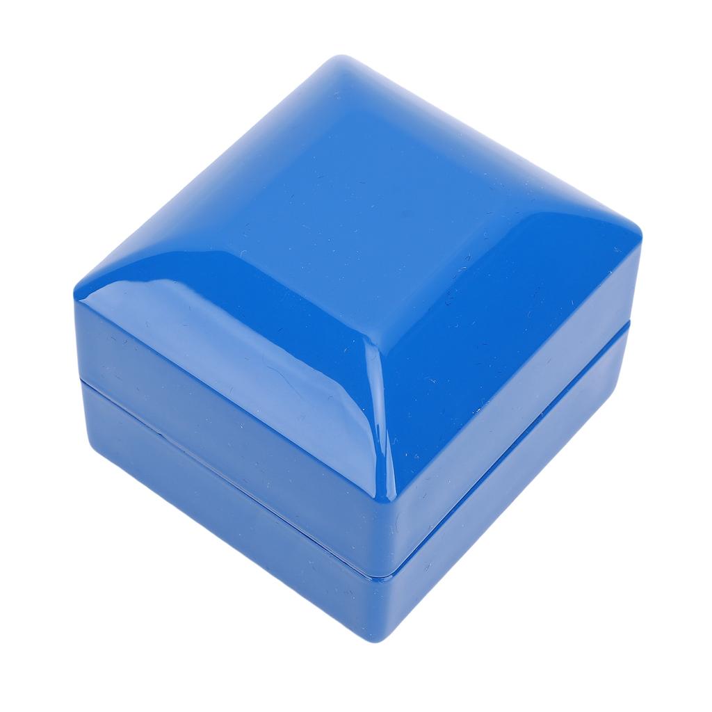 Светодиодная Коробка Роскошная Высокоглянцевая Отделка Витрина для Украшений Помолвочная Коробка со Светом для Предложения Свадьба