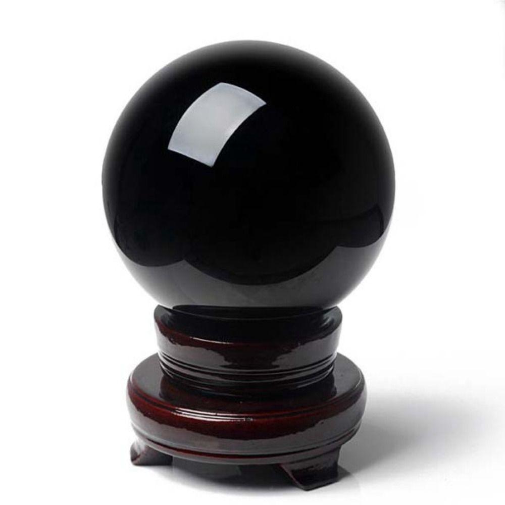 20/30/40/50mm Black Obsidian Sphere Large Crystal Ornament Home Decor Crystal Ball Table