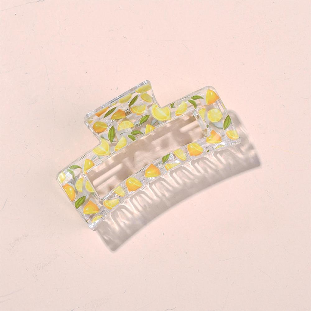 Пластиковый зажим-акула Милый фруктовый зажим для волос Модные заколки для волос Лето