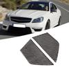 2 шт. декоративная панель для внутренней двери автомобиля, мягкое настоящее углеродное волокно, подходит для Mercedes W204 0713