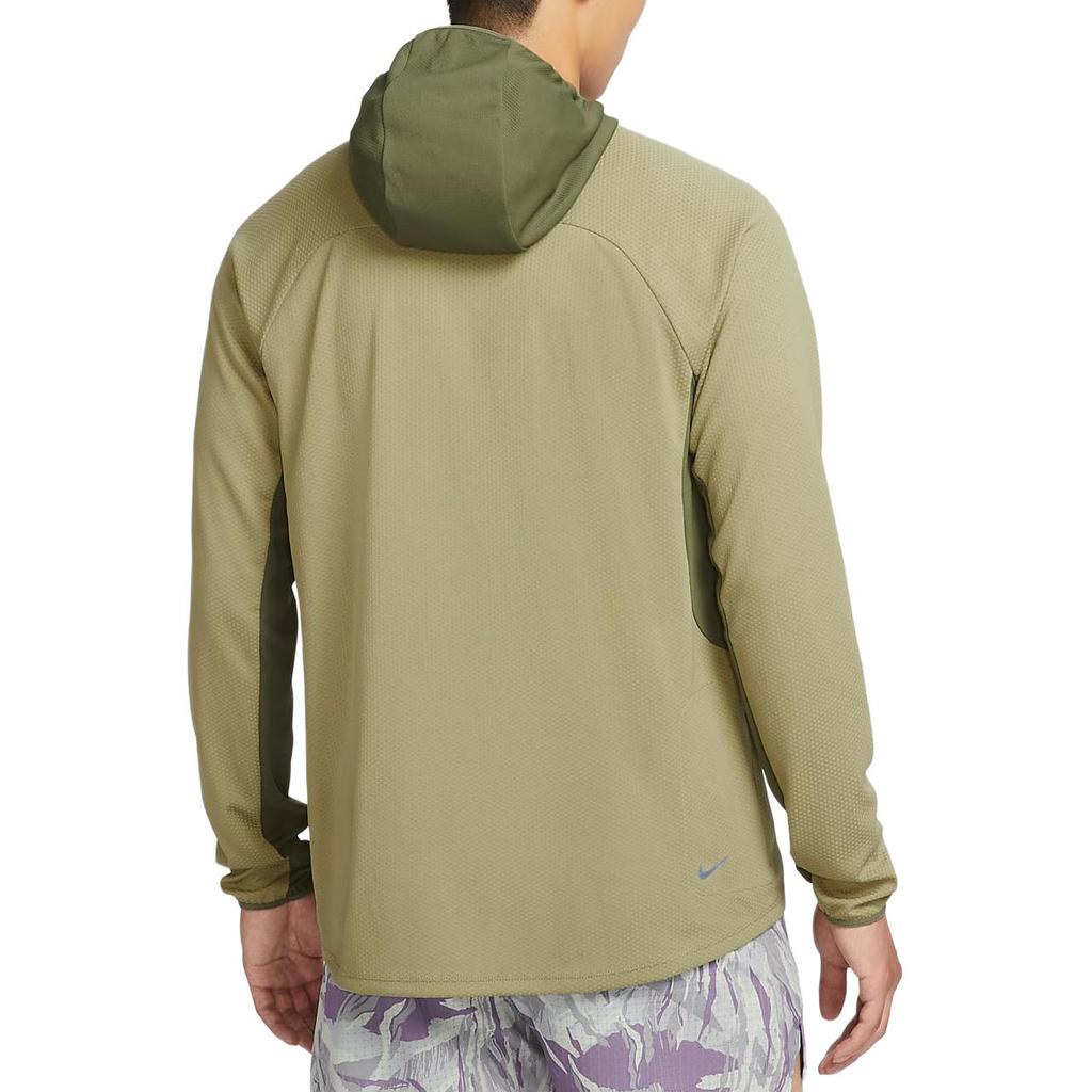Nike Толстовка мужская однотонная с капюшоном и длинным рукавом, повседневная, оливково-зеленая FN4007-276