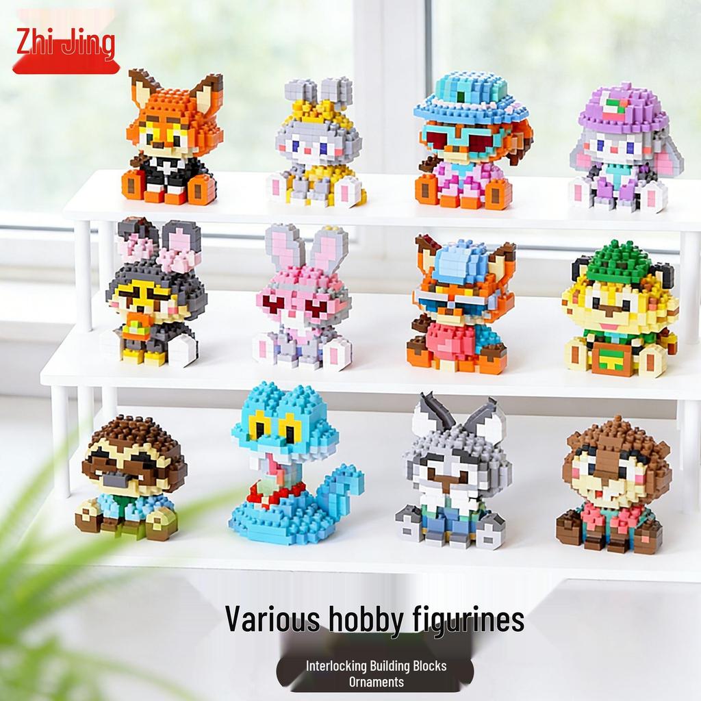 Cartoon Animal Figurines: Compatible with Building Blocks - Children's Toy Blind Box, Perfect Festival Gift