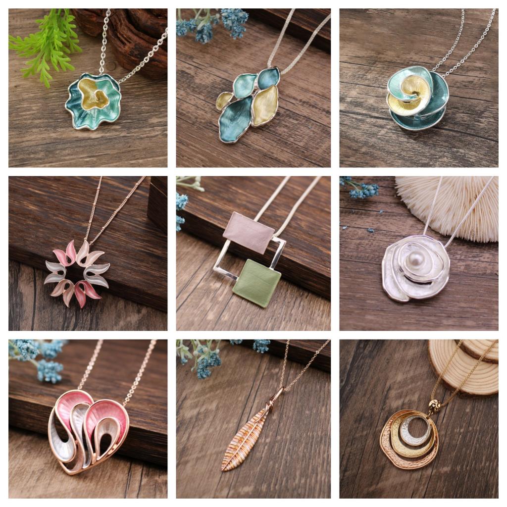 Эмалевое геометрическое ожерелье в виде морской звезды, женское простое высококлассное ожерелье с нерегулярным цветком