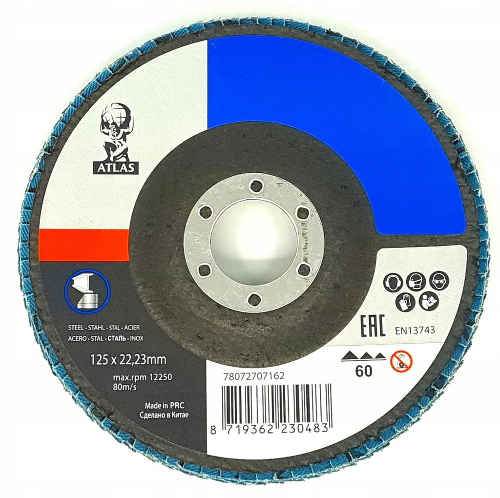 Lamelki Cyrkonowe Norton Atlas Gr.60 125Mm Stal