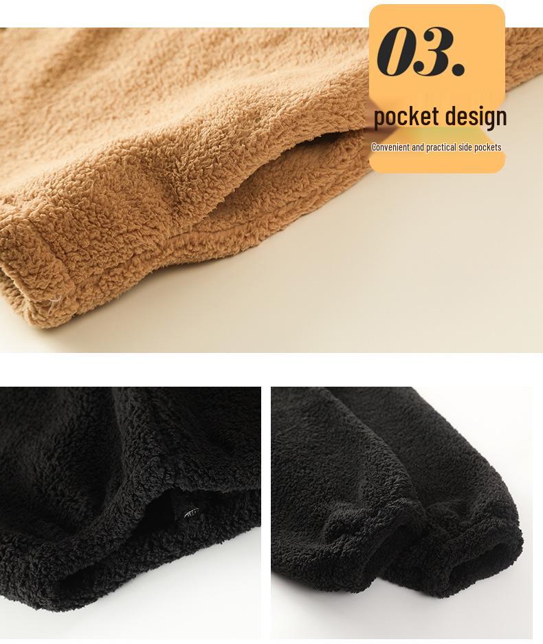 Мужская и женская толстая пижама из кораллового флиса: Теплый вельветовый фланелевый зимний комплект