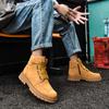 Мужские ботинки унисекс ручной работы в стиле ретро из натуральной коровьей кожи, водонепроницаемые зимние ботильоны, мужская обувь