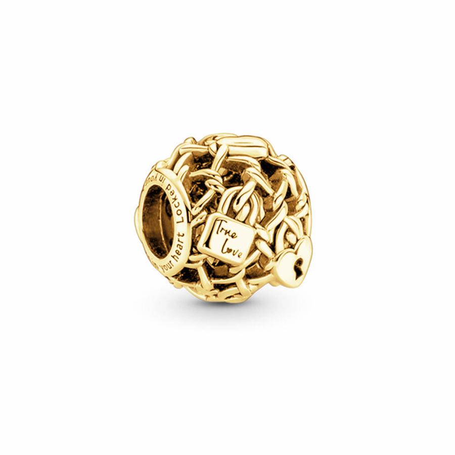 Sparking Gold Animal Heart Clip Charm Beads Dangle Fit Original Snake Bracelet Necklace Beads For Diy Jewelry Women Gift