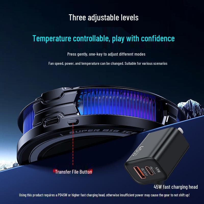 2025 Tablet Cooler: 45W High Power, Silent Freezing with AI Temperature Control & FS12 Digital Display