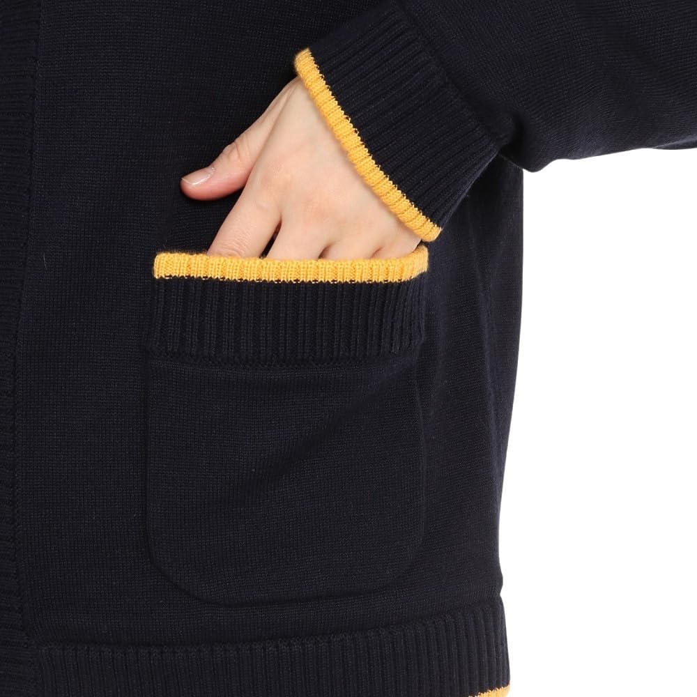 Sweater Windproof Full Zip Knit Blouson Warm Golf MGWWJL02 NV00 [Munsingwear] Women's (Navy)