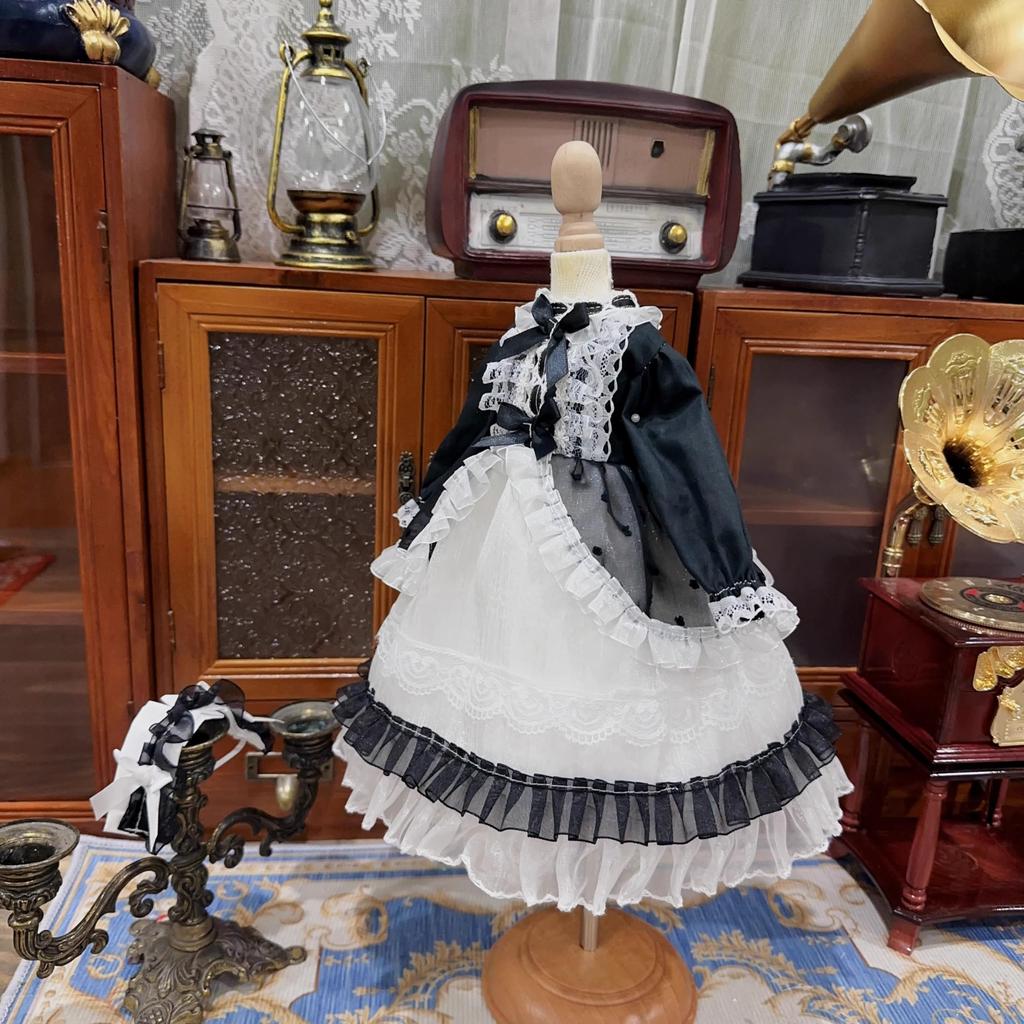 HAMRETHYPPZ BJD Кукла на шаровых шарнирах Кукла Горничная Милая Черная Горничная Милое Платье Принцессы и Тело Не Черное 1/4 1/6 1/3 Платье, Костюм, Наряд, Юбка, (Глава