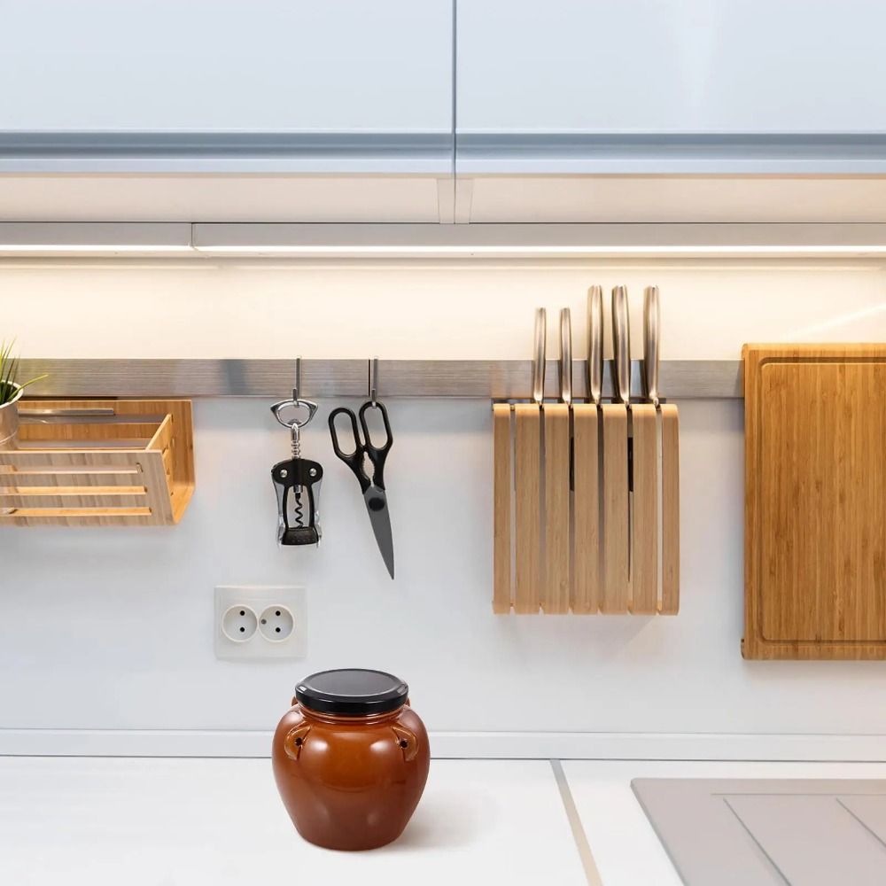 Ceramic /Mason Lid Ceramic Pickle Jar Sealed Pickels Making Containers Sauerkraut Crock Home