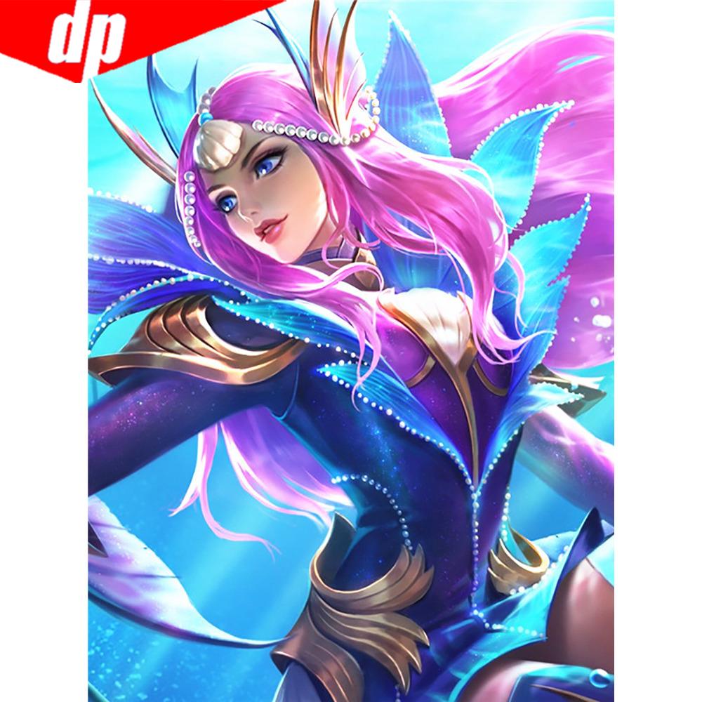 Diamond Painting Full Round Arrival Girls Diamond Embroidery Sale Cartoon Diamond