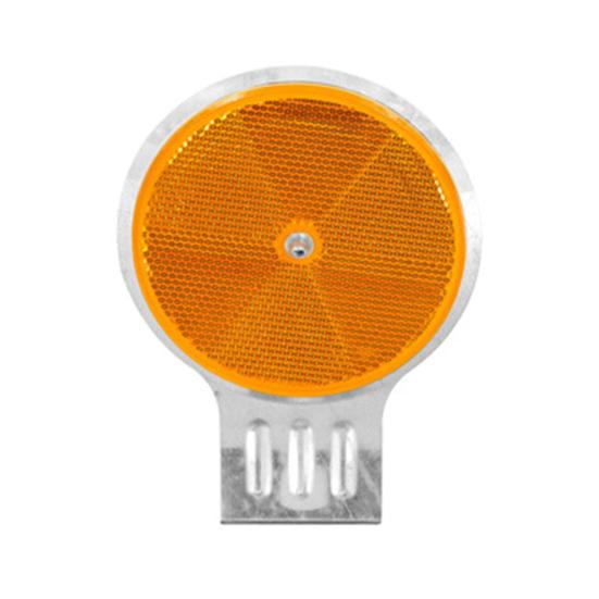 Светоотражающий маркер для подъездной дороги Двусторонний предупреждающий знак Хорошо видимый металлический отражатель полосы для аварийного строительства