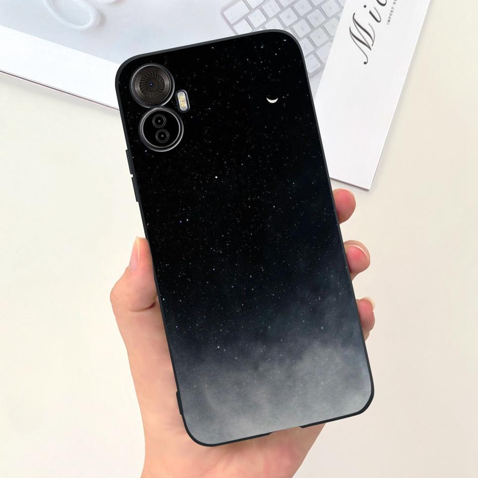 For Itel Vision 5 Plus Phone Case Soft Silicone Cover for ITEL S18 pro Vision5plus 5+ Fundas Cartoon Moon Sky Girly Pattern Capa