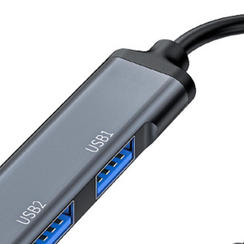 Внешняя звуковая карта USB-концентратор 480 Мбит/с с 3 портами USB 2.0 3,5-мм звуковой порт USB 2.0 концентратор для Win10