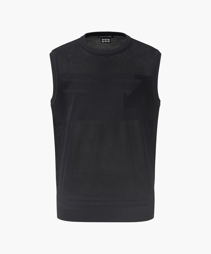Descente Golf Men'S Round Knit Vest Dr32Mfkv71