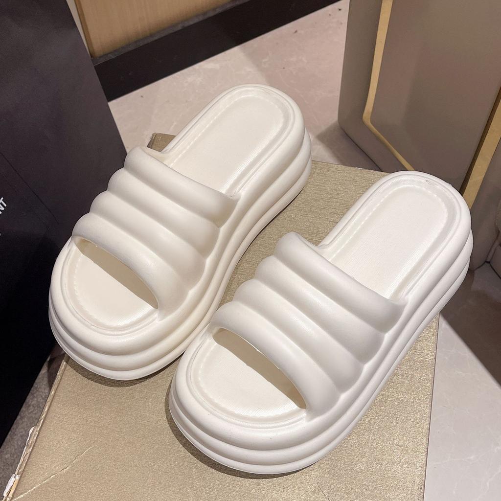 Fashion Summer Women Slippers Chunky Platform Comfort Beach Shoes Slides Ladies Soft Sole Non-Slip Sandals Wear-resisting Shoe 2025