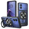 Роскошный бронированный чехол с магнитной беспроводной зарядкой Magsafe для Motorola G84, военный защитный чехол с держателем-кольцом для пальца