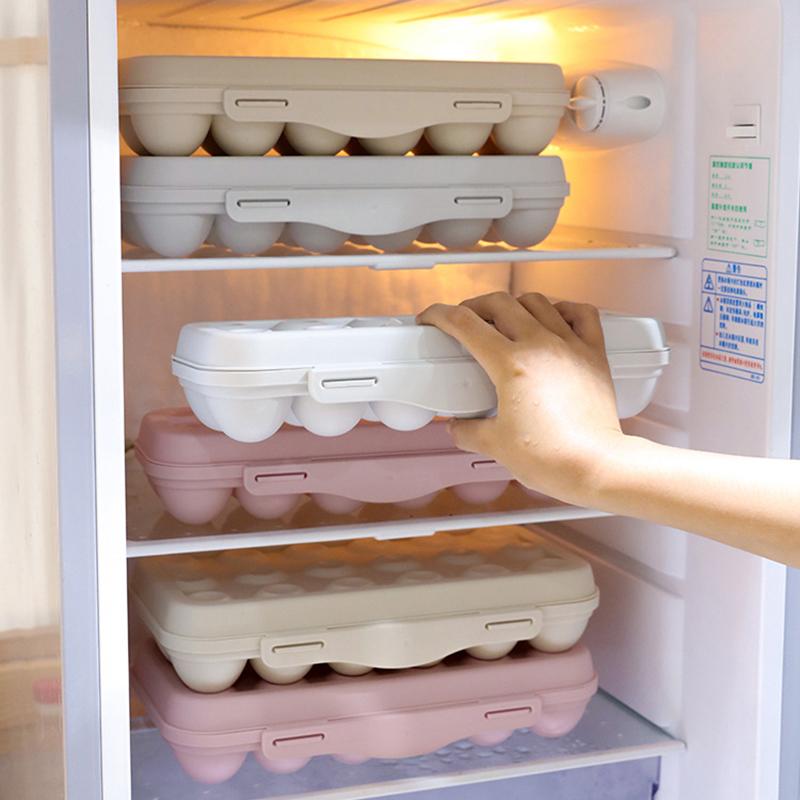 Портативный ящик для хранения яиц 12/18, органайзер для хранения в холодильнике, лоток для яиц