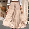 Women's Fashion Casual Solid Color Print Summer Spring Skirts