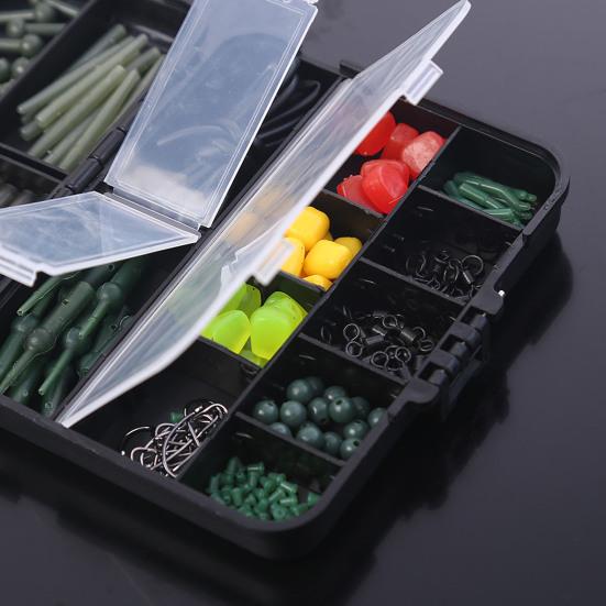 Fishing Hooks Accessories Set with Storage Case Rust Resistant Lightweight Compact Portable Fishing Rig Kit