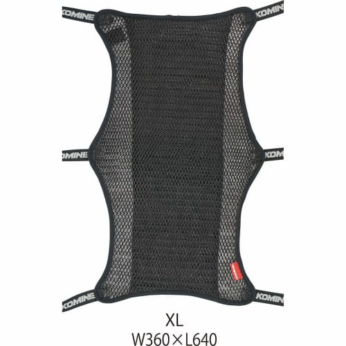 KOMINE Motorcycle 3D Mesh Seat Cover 2L Anti-Slip Black L AK-109 891 Mesh Material