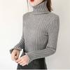 Autumn and Winter Turtleneck Sweater Women's Knit Bottoming Shirt Slim Inside Long Sleeves