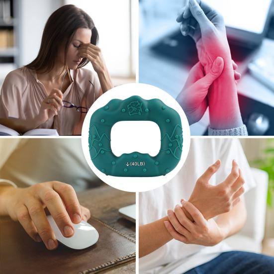 Кольцо-тренажер для силовых упражнений с силиконовой рукояткой, противоскользящее, для тренировки пальцев предплечья, усилитель хвата руки