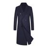 Autumn and Winter Men's Handmade Double-sided Woolen Coat Youth Fashion Trend Long Woolen Coat Trench Coat Men