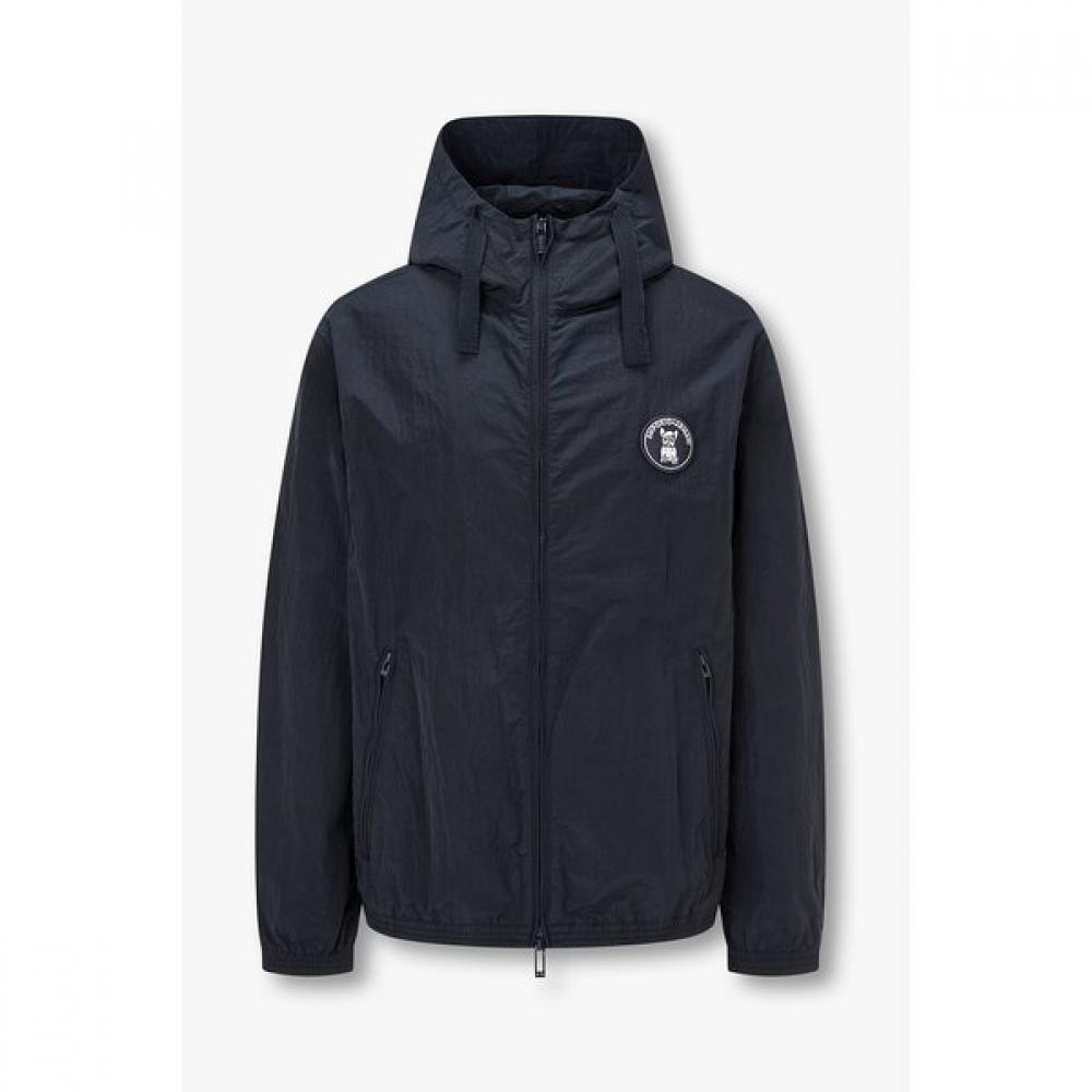 Emporio Armani 26 S S Men S Dog Patch Nylon Hooded Jacket A516110034