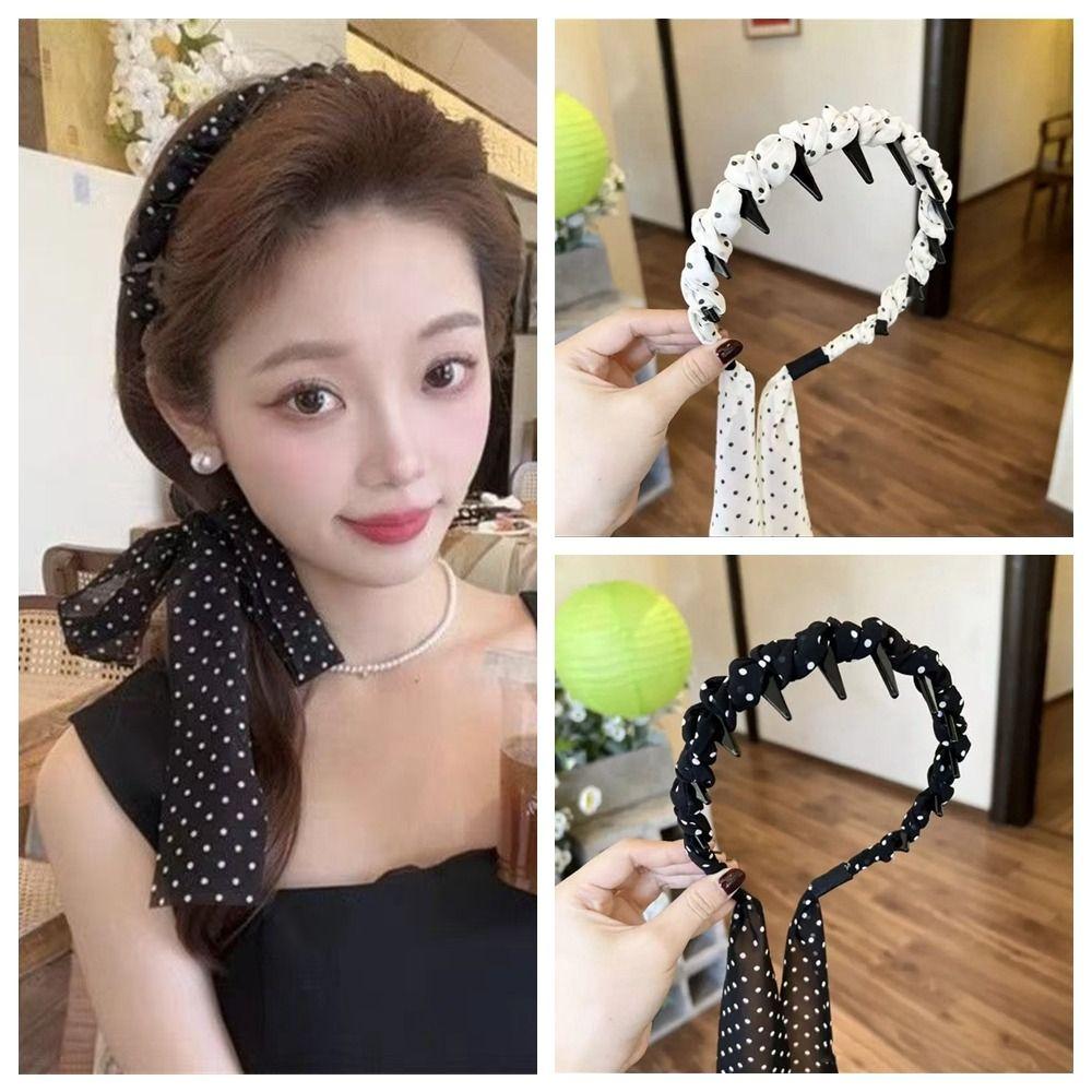 Лента Зубы Головная Повязка Тонкая Повязка Для Мытья Лица Милая Коса Повязка Для Волос Женские Аксессуары Для Волос