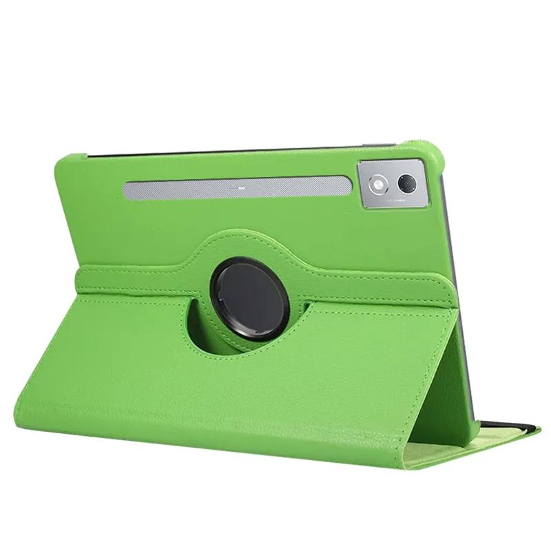 For Lenovo Xiaoxin Pad Pro 12.7 Inch 360 Degree Rotating Leather Case with Wake/Sleep TB373FU/TB375FC Funda