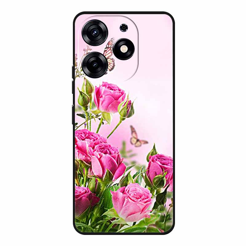Милые Животные Мягкий Силиконовый TPU Чехол для Телефона Tecno Spark 20 Pro - Легкий и Ударопоглощающий Защитный Задний Чехол