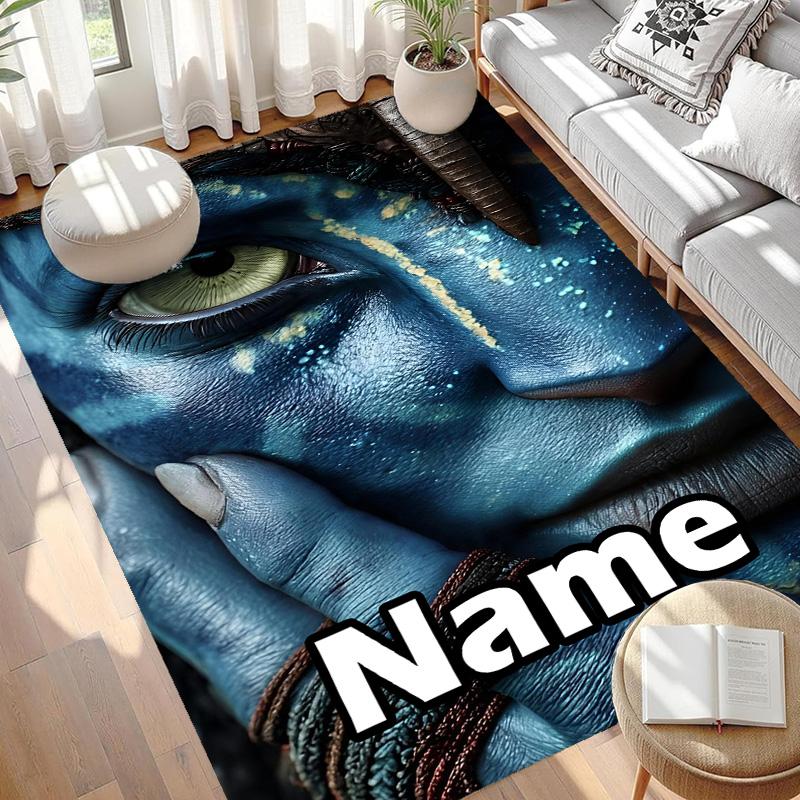 Custom Name Personalized Avatar Print Carpet, Versatile Home Decor Rug, for Playroom, Apartment, Balcony, Entryway, Hallway Gift