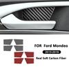 4 шт. Для Ford Mondeo 2013- Декоративная наклейка-кольцо на панель ручки внутренней двери из углеродного волокна, Декорация, Детали интерьера
