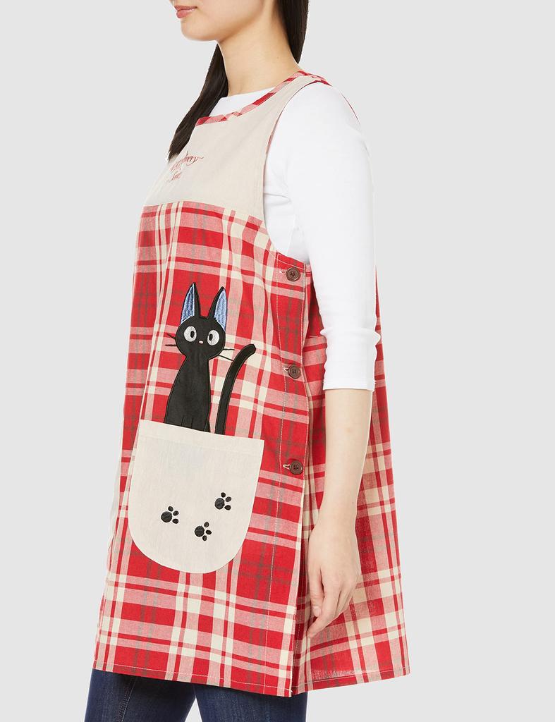 Marushin Ghibli Apron for Perfect for Nursery School Delivery Jiji and Deck Cute Character Adult Orchid Suitable for Nursery Schools and Product
