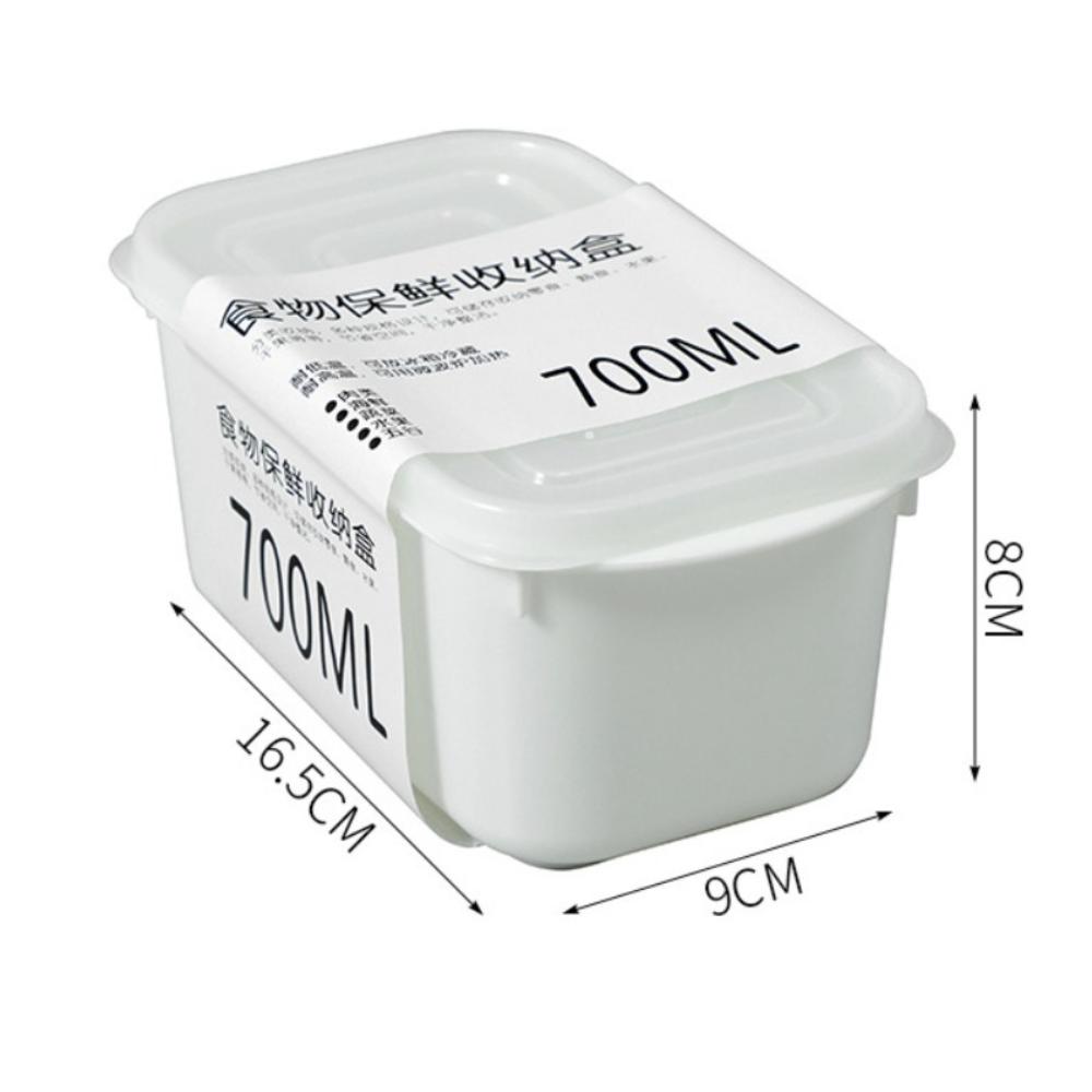 Sealed Fridge Food Storage Box 350ML/700ML/800ML/1600ML Fresh Divided Organizer  for Food Sorting