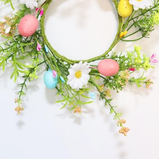 Yousheng 1/2/3/4 шт. пасхальные яйца свечи кольца держатели венки реалистичные яркие цвета искусственные фермерские яйца свечи мини венки