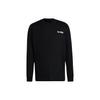 Originals Trefoil Solid Color Back Logo Long Sleeve T-Shirt Men Tops Black HT1660