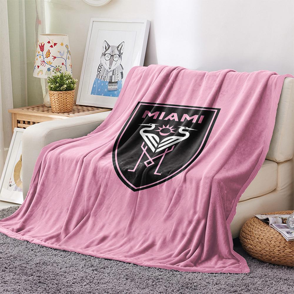 Inter Miami CF Flannel Blanket, High quality Comfortable for All Seasons, Home Decor, Warmth and Comfort