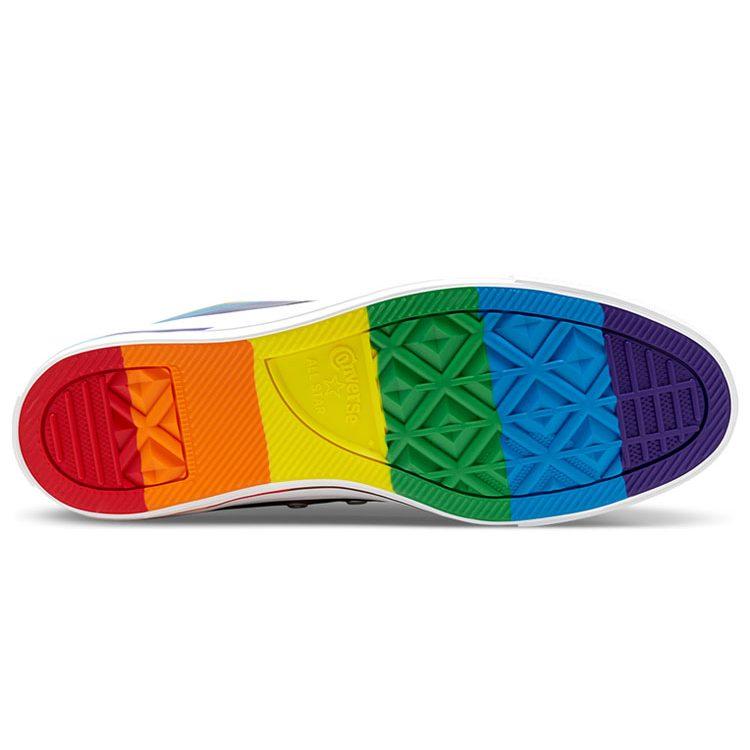Converse Кеды Chuck Taylor All Star Удобные Высокие Канвасовые Унисекс Черные Радужные 167759C