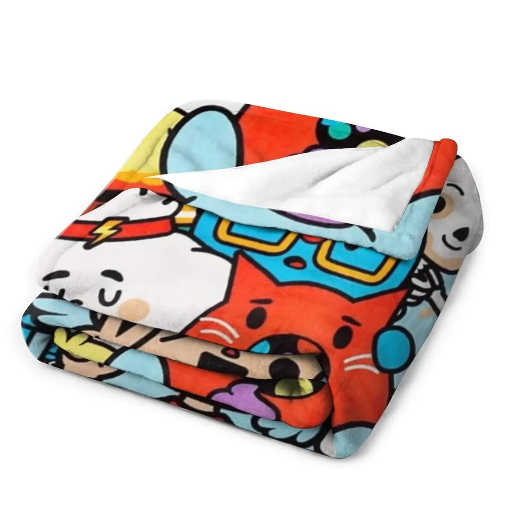 Toca boca life Kids Happy Плед Одеяло Мягкое Пушистое Одеяло