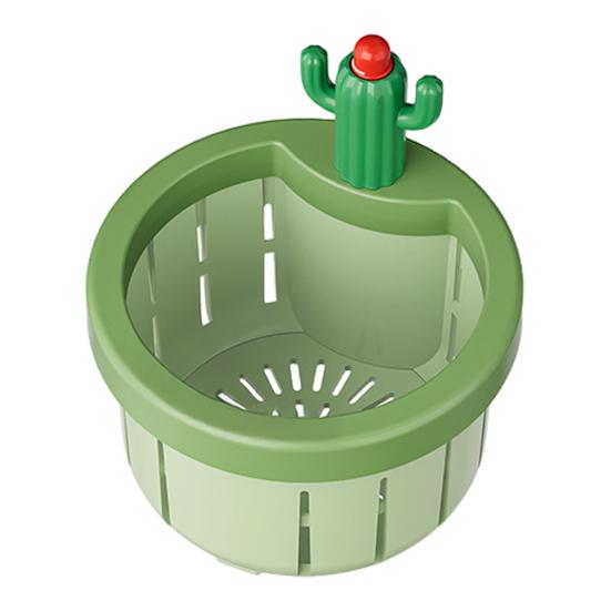 Cactus Sink Strainer Basket Kitchen Drain Filter with Wide Divider & Rotating Design Anti-Clog