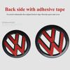 XYZ1 2pcs ABS Car Front Grill Emblem Rear Trunk Badge Logo for Volkswagen VW Golf 5 6 7 7.5 8 MK5 MK6 MK7 MK8 Polo Passat B8 Scirocco